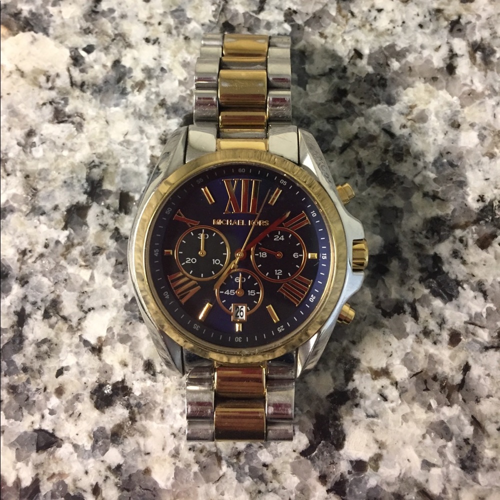 Genuine Michael Kors Bradshaw 2 Tone Watch