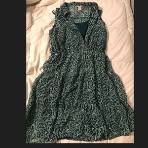 Target Green dress with bird print