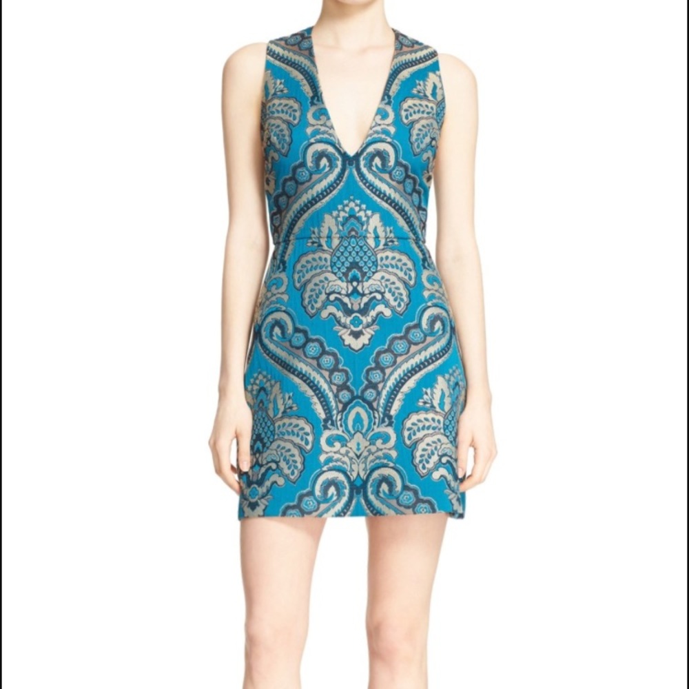 NTW Alice & Olivia jacquard paisley dress
