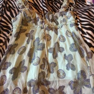 Blue butterfly tank