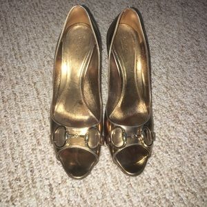 Gucci Golden Bronze Heels