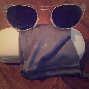 Warby Parker clear sunglasses