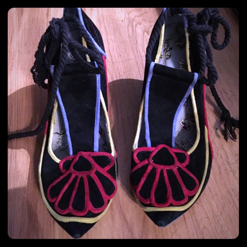 Irregular Choice Suede Statement Shoe