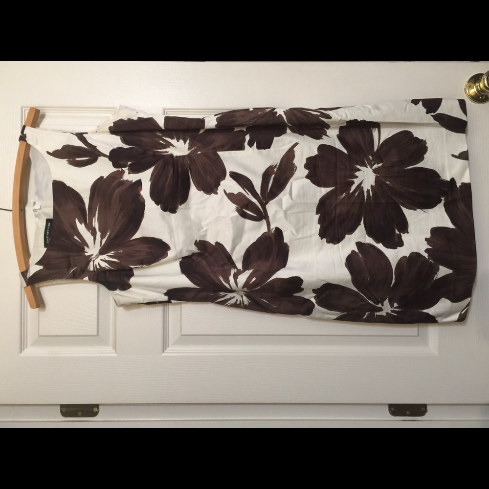 Floral brown & white, Summer dress, Jones New York