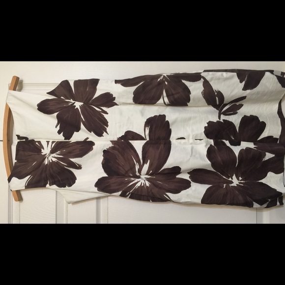 Jones New York | Dresses | Floral Brown White Summer Dress Jones New 