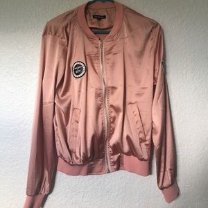 pink bomber jacket