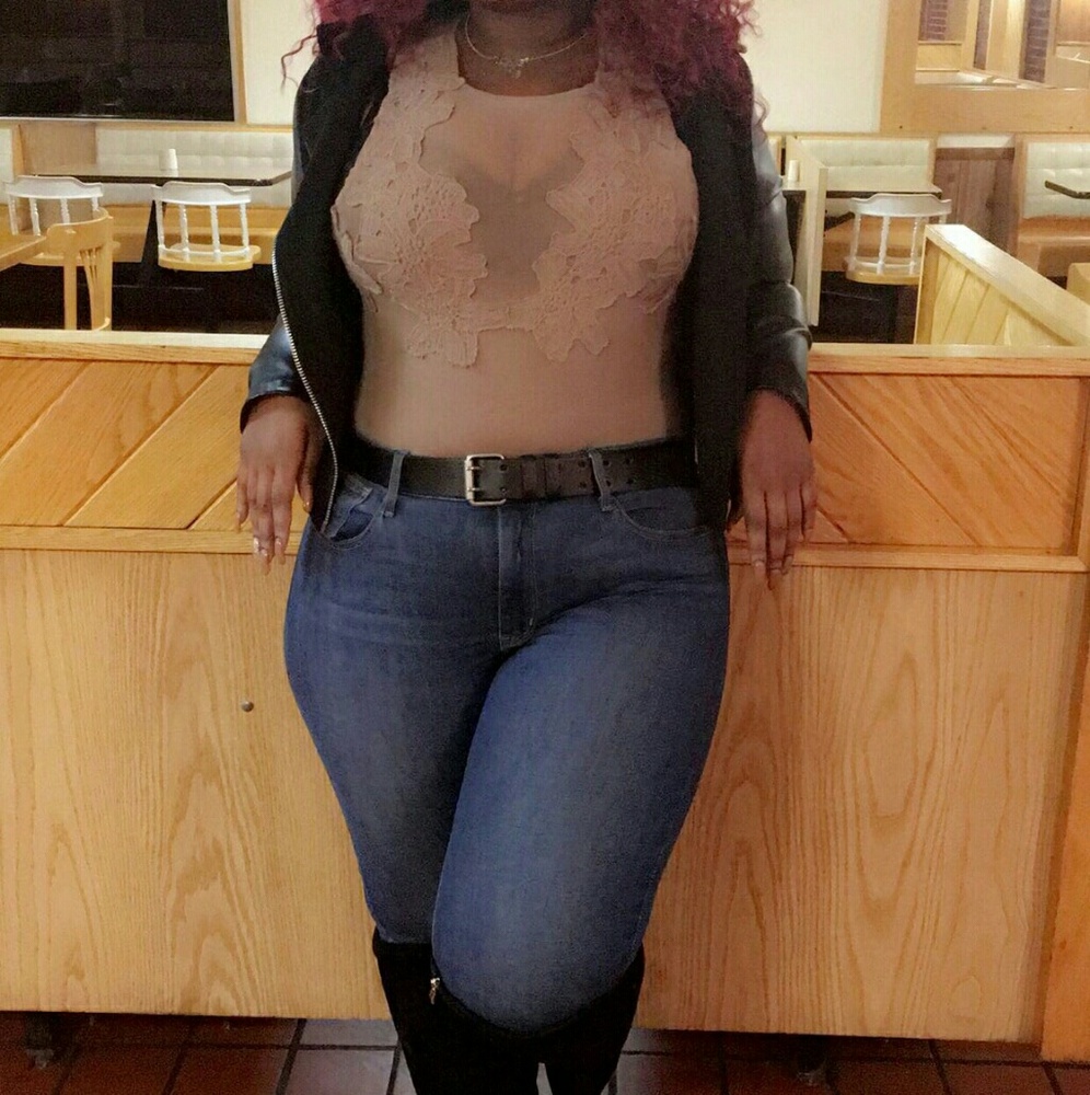 Sheer flower top