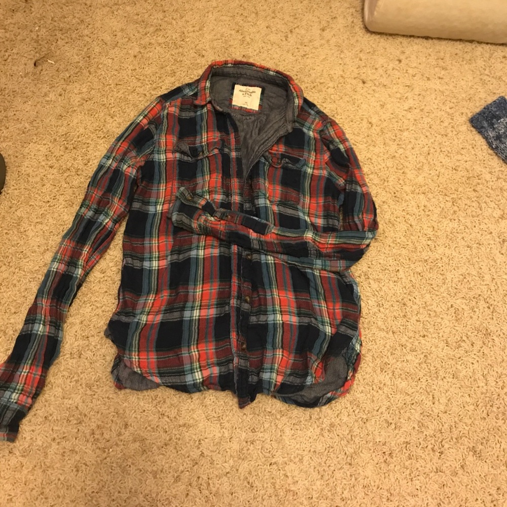 Red and blue flannel