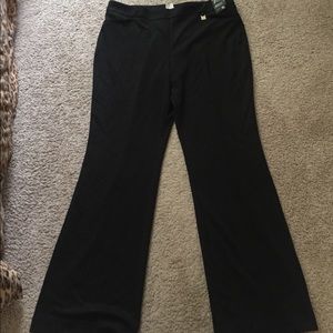 Black bootcut pants