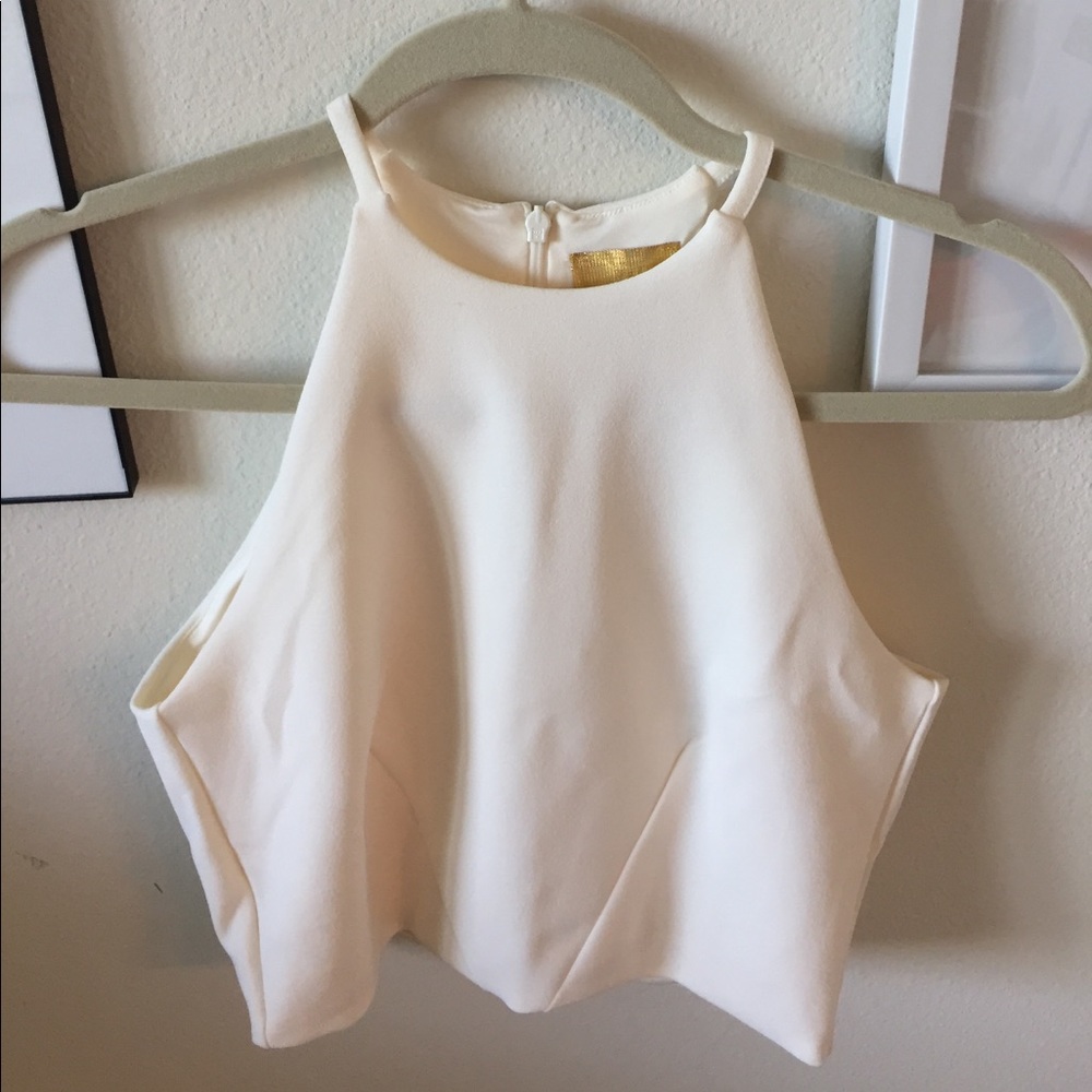 NWT H&M white crop top