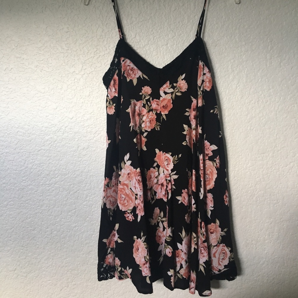 F21 flowy floral dress