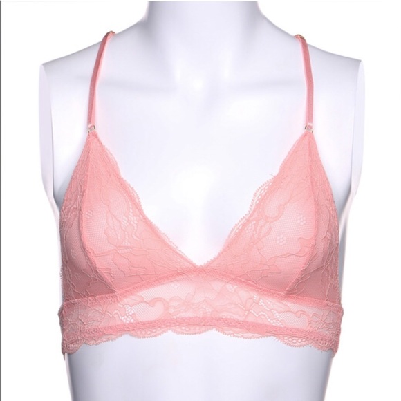 Keyhole Racerback Lace Bralette - Picture 2 of 4