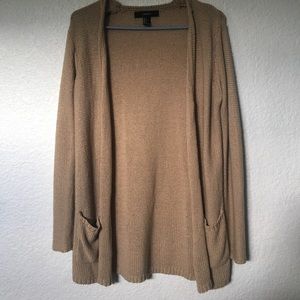 beige waffle knit cardigan
