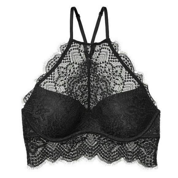 PINK Victoria's Secret Other - VS PINK The Eyelash Lace High-Neck Push up