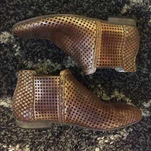 Free People Metallic Booties