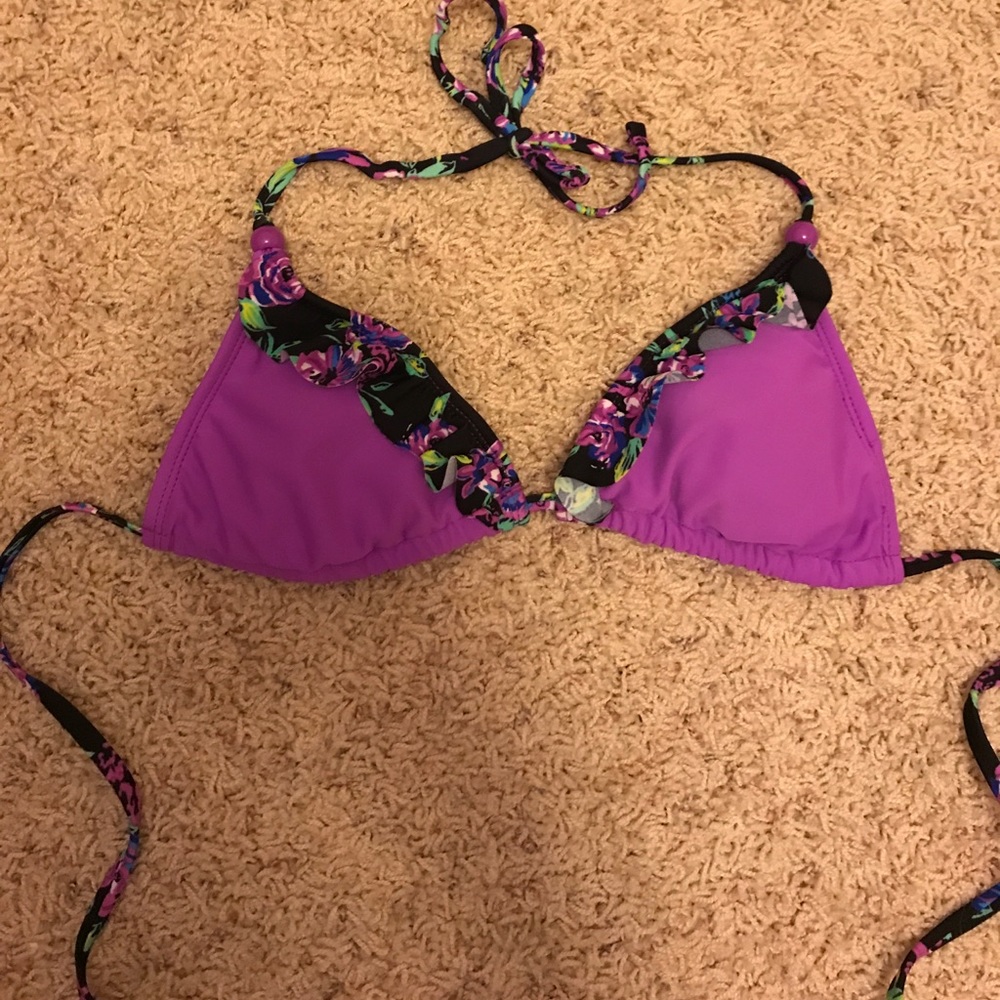 Purple bikini top