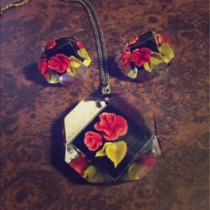 Vintage necklace and earrings