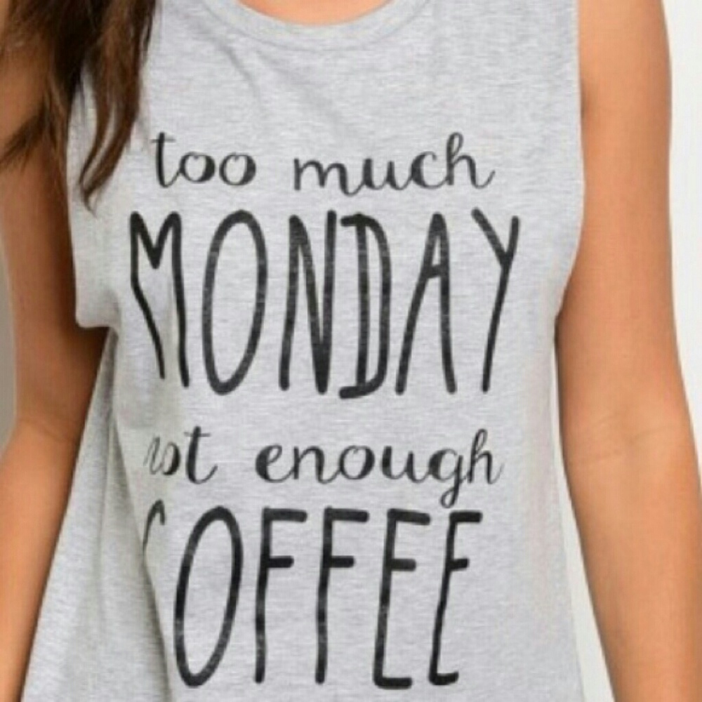✨HP✨MONDAY COFFEE TANK - Picture 4 of 4