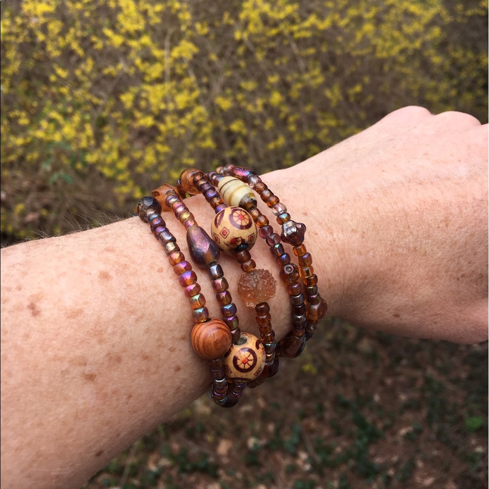 Handmade Tribal Infinity Bracelet OS