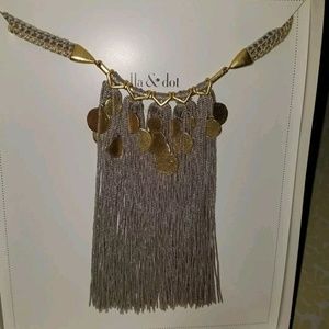 Stella dot samar fringe necklace