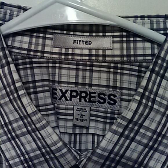 Express long sleeve fitted button down - Picture 2 of 3