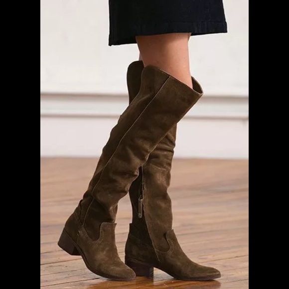 Dolce Vita over the knee gray suede riding boots - Picture 5 of 6