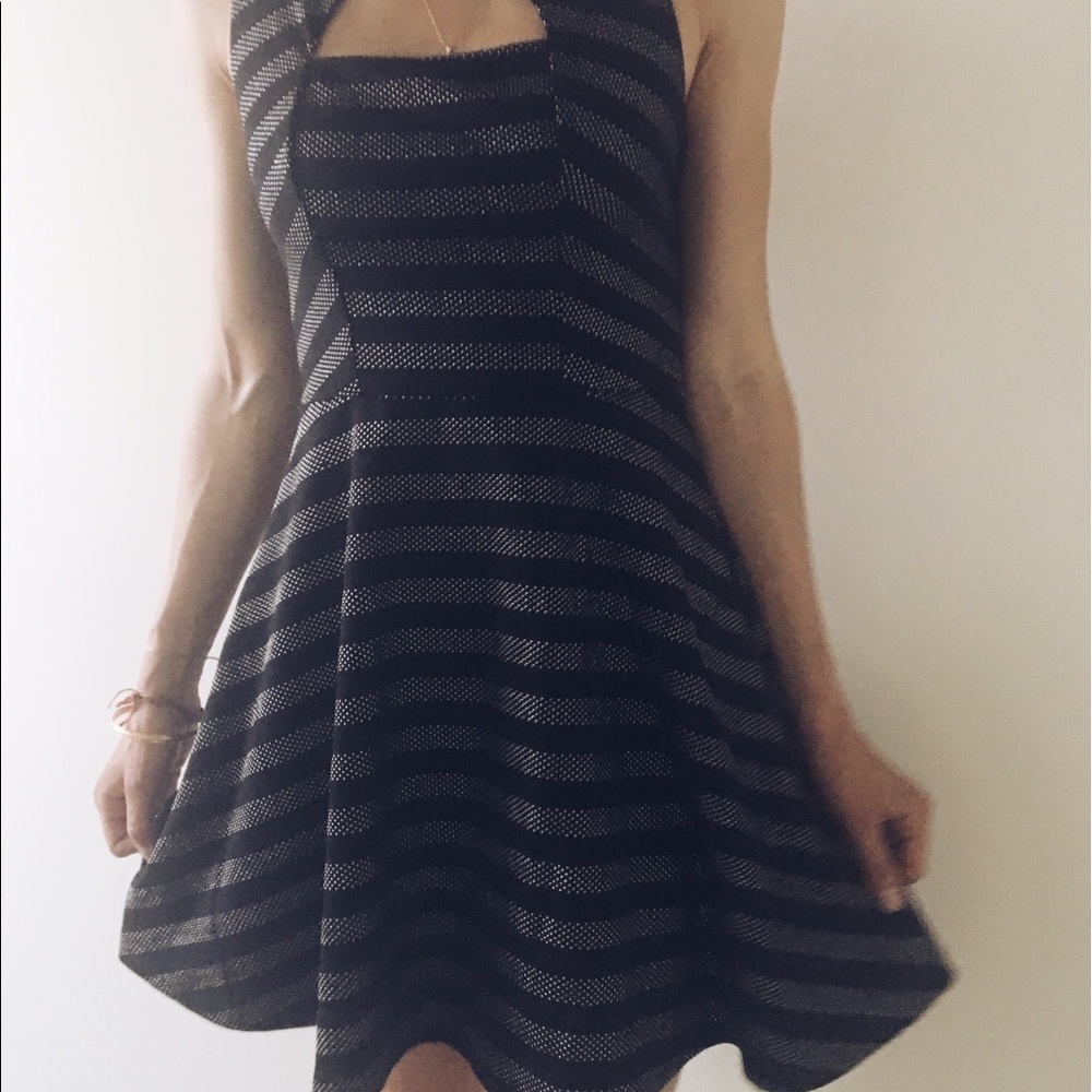 Material Girl black dress with small silver studs