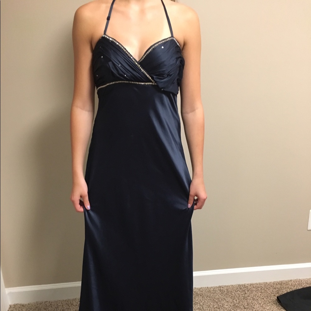 Navy Blue Prom Dress