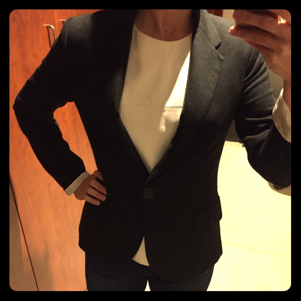 Classic black blazer from Anthro