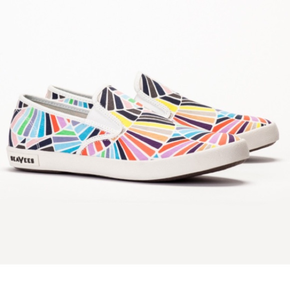 UNWORN Trina Turk x Seavees slip on shoes! 6.5 US