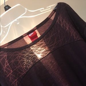 Nike sheer long sleeve top