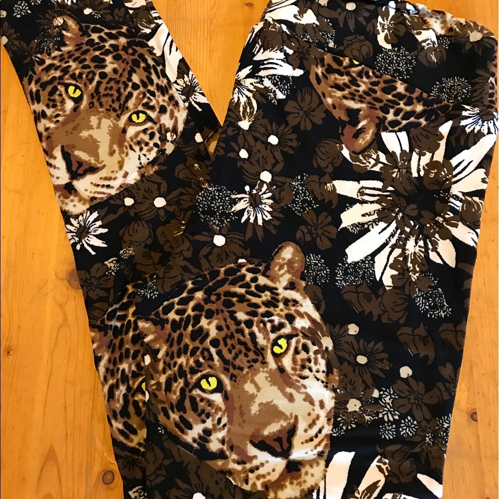 🎉SALE🎉BNWT LULAROE BLACK LEOPARD TC LEGGINGS 🦄