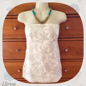 Julie Aqua Abstract Cotton Tassel Top