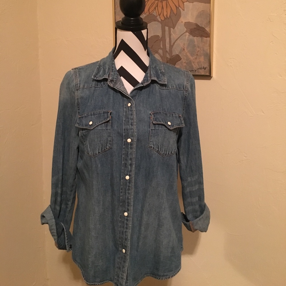 J.Crew Denim Western Shirt