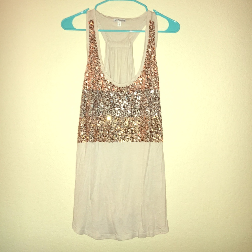 Sequined top from Express