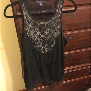 Black lace top