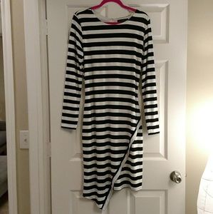 Eloquii asymmetrical hem bodycon dress