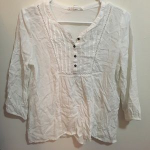White peasant blouse