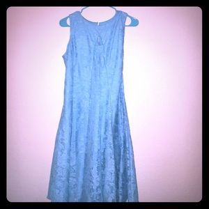Blue lace dress