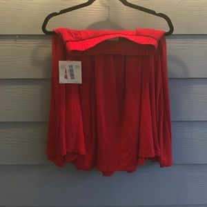 NWT RED LuLaRoe Madison Skirt size small