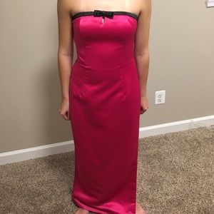 Vintage Pink and black prom dress