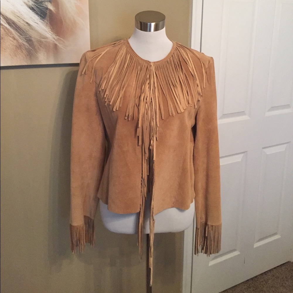 Gorgeous suede, fringe jacket.