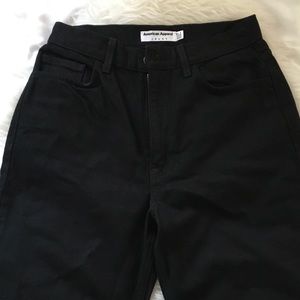 NWOT American Apparel black high waisted jeans