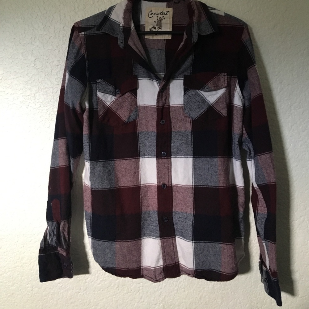 maroon flannel