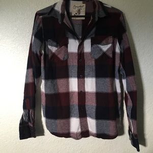 maroon flannel