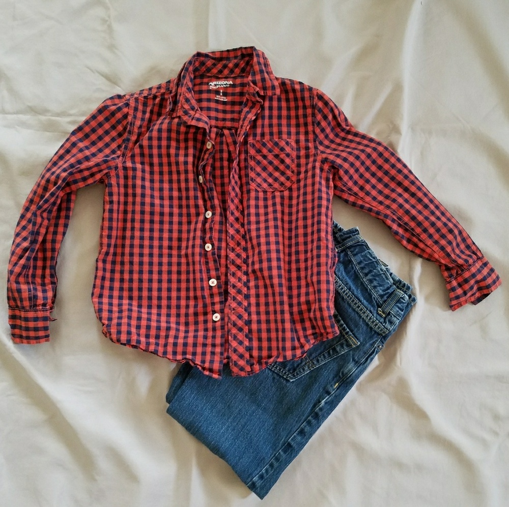 ⚡2/$10 Boys Arizona Button Shirt