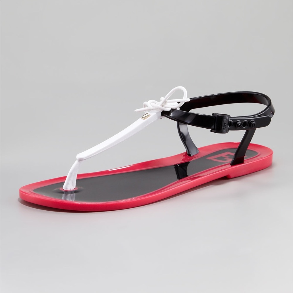 Fendi Jelly Flat Thong Sandal