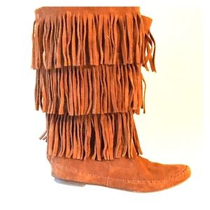 3 Layer Fringe Boots