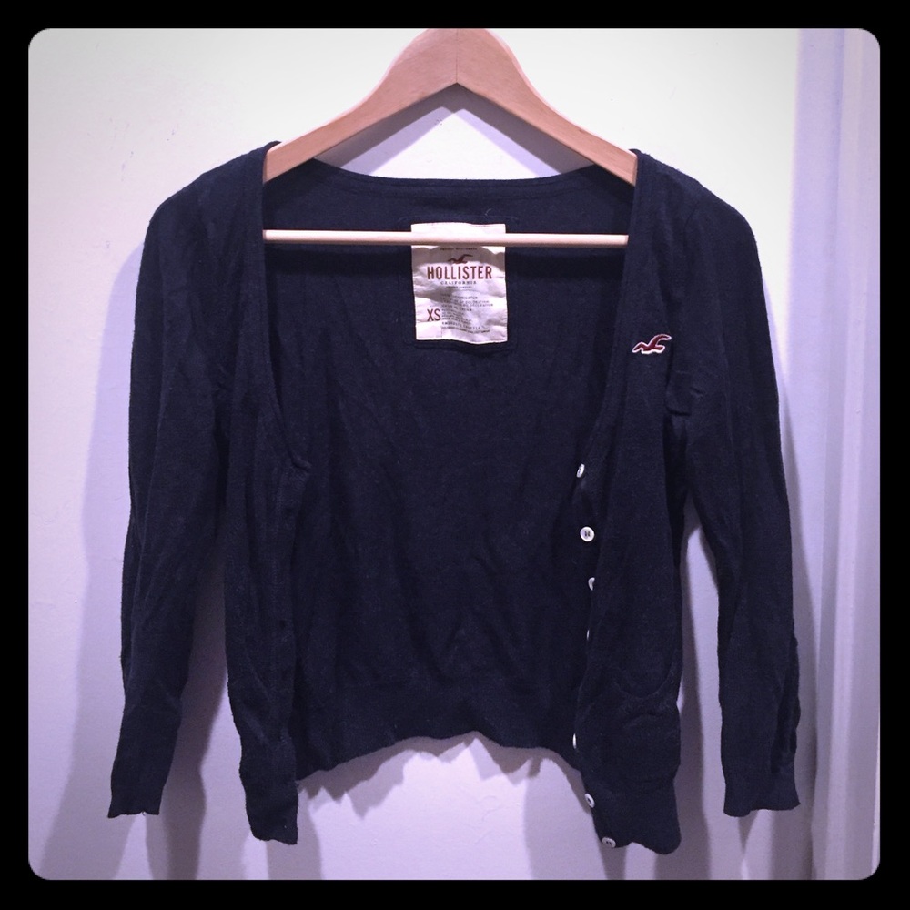 Navy cardigan