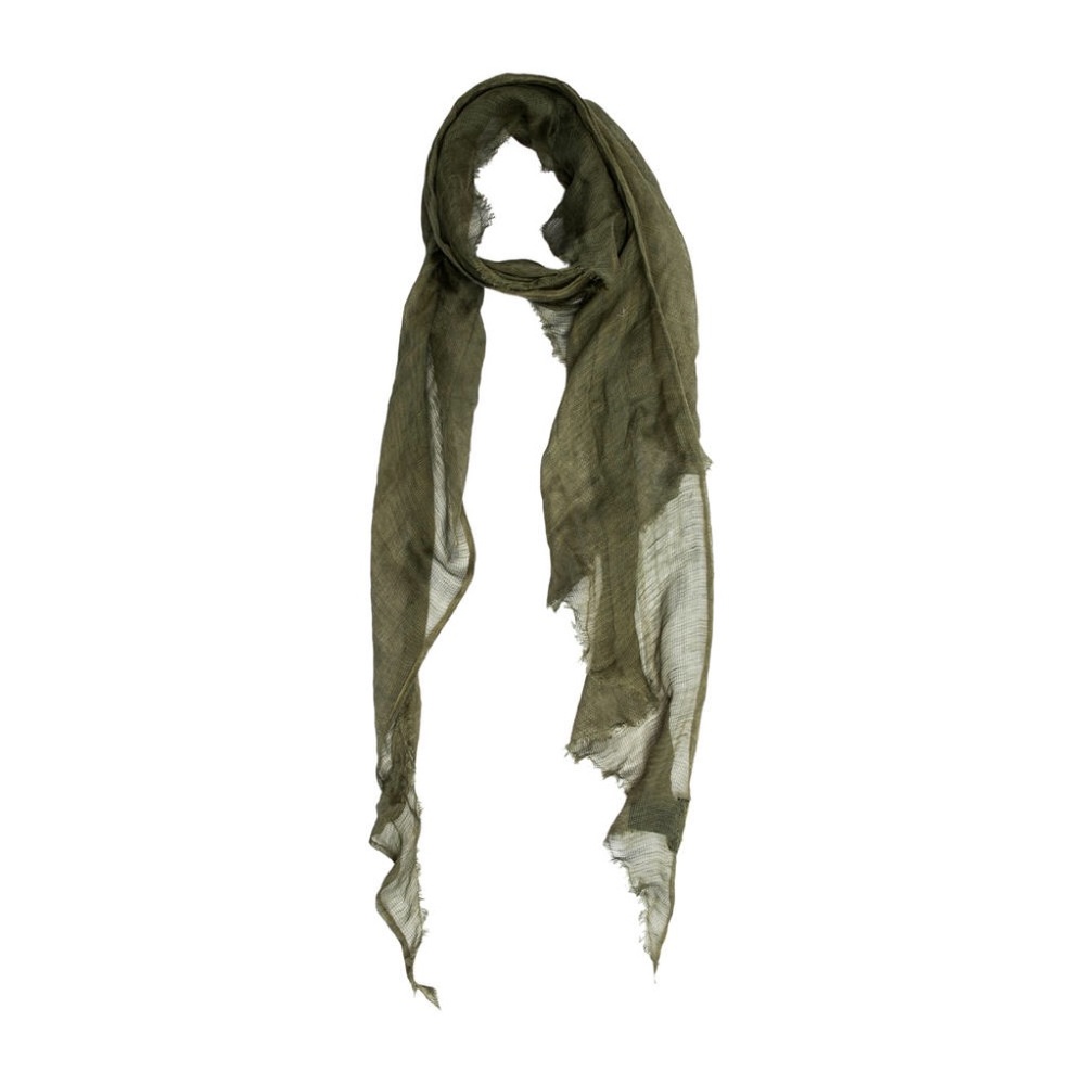 Triangular Rag & Bone scarf silk and linen green